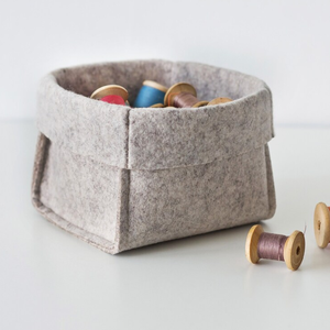 Cestino pratico <span class=keywords><strong>in</strong></span> <span class=keywords><strong>feltro</strong></span> per piccole cose nuova scatola di immagazzinaggio per la casa - Product Image 1