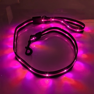 Correa de perro con iluminación LED RGB, recargable por USB, reflectante, para mascotas, que cambia de Color, equipo para caminar para perros - Product Image 2