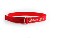 Logo personnalisé Rouge Polyester/Coton Tricoté Décontracté Boucle en Alliage Double Anneau en D Web Ceinture Tressée Imprimée Colorée