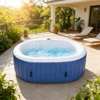 Baignoire gonflable en PVC à vente directe d'usine avec une capacité de 550 L, taille originale personnalisée, baignoire portable pour 2 personnes pour adultes