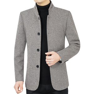 <span class=keywords><strong>Abrigo</strong></span> <span class=keywords><strong>de</strong></span> <span class=keywords><strong>Lana</strong></span> para <span class=keywords><strong>Hombre</strong></span>, Primavera y Otoño, Nuevo, Color Sólido, Chaqueta <span class=keywords><strong>de</strong></span> <span class=keywords><strong>Lana</strong></span> Sencilla y Moderna, Cuello Alto, Estilo Casual <span class=keywords><strong>de</strong></span> Negocios para Hombres <span class=keywords><strong>de</strong></span> Mediana Edad - Product Image 2