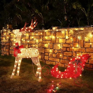 Fábrica al aire libre LED 3D escultura <span class=keywords><strong>Navidad</strong></span> alambre decorativo LED <span class=keywords><strong>ciervo</strong></span> <span class=keywords><strong>Navidad</strong></span> <span class=keywords><strong>exterior</strong></span> motivo luces tema luces exteriores - Product Image 2