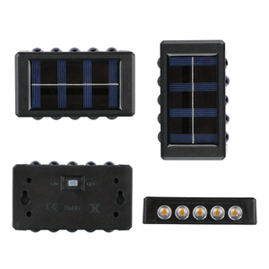 Le mur solaire imperméable d'IP67 LED allume le blanc doux activé par le mouvement 2700K pour des lumières solaires extérieures d'étape de chemins de jardin - Product Image 2