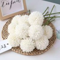 Boules de fleurs artificielles en soie de marguerite et chrysanthème, best-seller, fausses fleurs douces, modernes et élégantes, matériaux floraux décoratifs pour la maison