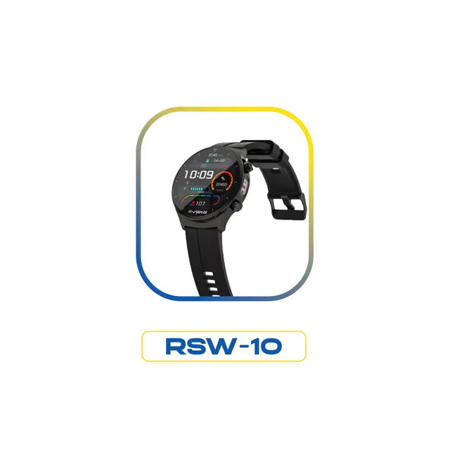 Round Dial Smartwatch Fitness Tracker and Custom Health Monitoring Features with IP68 Waterproof Steel Android IPS Rubber