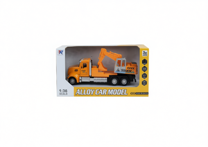 Modellino di camion gru in lega TR in scala 1:36, veicolo giocattolo pressofuso per bambini dai 5 ai 7 anni, set di attrezzi unisex - Product Image 1