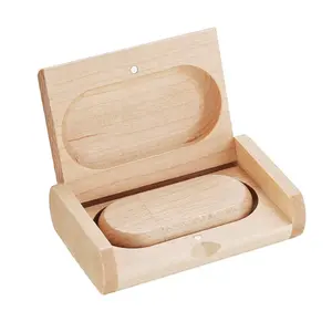 Bulk cheap price 4GB 8GB 16GB Oval wood usb flash drive stick wooden gift