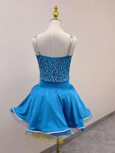 Costumi di danza <span class=keywords><strong>Jazz</strong></span> con paillettes blu di alta qualità ragazza <span class=keywords><strong>Jazz</strong></span> Stage Dance indossare gonne <span class=keywords><strong>Jazz</strong></span> costumi da ballo - Product Image 4