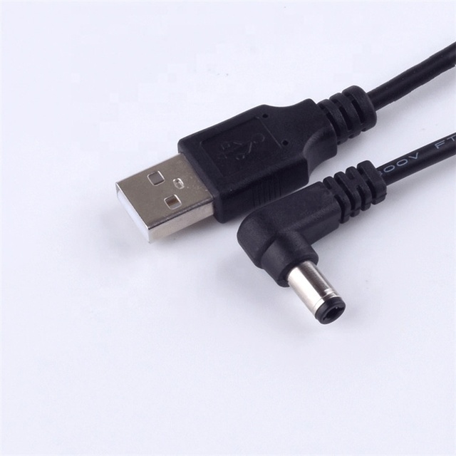 High Quality Custom USB to 5.5 mm 2.5 mm 5 Volt DC Cable