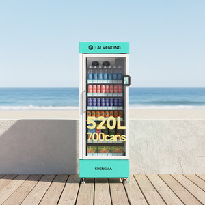 Distributeur automatique intelligent 24/7 de nourriture fraîche, capacité 520L, boissons fraîches, snacks, surveillance à distance 4G LTE, marché américain - Product Image 1