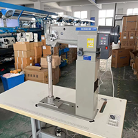 Máquina de Coser Industrial de Cuero YS-8365 con Columna Extra Alta, Máquina de Coser de Una Sola Aguja con Puntada de Bloqueo