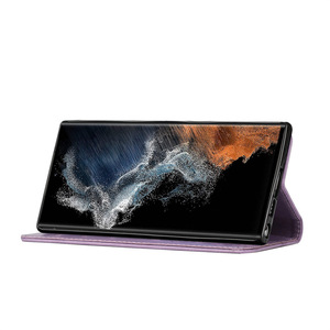 เคสโทรศัพท์สำหรับ S26/S25/Edge/S24 Ultra รุ่น A17/A57 ลายผีเสื้อแบบนูน วัสดุ PU พร้อมช่องใส่บัตร ป้องกันด้านหลัง - Product Image 4