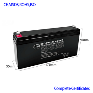 Batería <span class=keywords><strong>de</strong></span> Plomo-Ácido <span class=keywords><strong>de</strong></span> <span class=keywords><strong>6</strong></span> <span class=keywords><strong>Voltios</strong></span> y 5.0ah 20 HR <span class=keywords><strong>para</strong></span> Electrodomésticos, Herramientas Eléctricas, Iluminación, Sistemas <span class=keywords><strong>de</strong></span> Alarma y Dispositivos Electrónicos Portátiles - Product Image 2