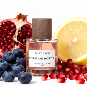 Flaconi di Profumo in Vetro Vuoti di Lusso Personalizzati 30ml/50ml/100ml con Tappo Dorato/Argentato e Diffusore in Legno Lucidato con Pompa Spray - Product Image 4