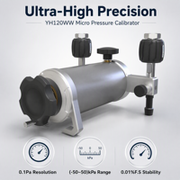 YH120WW Pneumatic Hand Pump Pressure Calibrator -50~50kPa Precision Instruments for Field Calibration