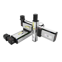 JUFENGJK Machine-outil CNC chinoise XYZ cantilever triaxial 3 axes module de curseur linéaire chronométrage synchrone entraînement par courroie rail de guidage