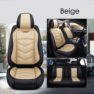 ปลอกหุ้มเบาะรถยนต์หนังสีดำรุ่นใหม่ล่าสุดปี 2021 สำหรับเบาะหน้าและเบาะหลัง เหมาะสำหรับรถยนต์ส่วนใหญ่ - Product Image 5