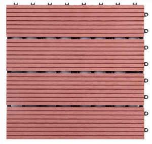 <span class=keywords><strong>Piastrelle</strong></span> da Esterno in WPC Composito per Pavimentazione, Mattonelle Impermeabili a Incastro per Decking da Esterno, Piastrella in WPC <span class=keywords><strong>30x30</strong></span> - Product Image 2