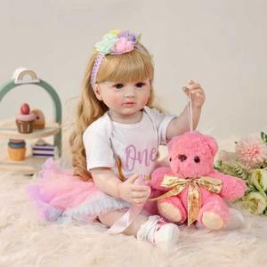 Muñecas Yeezwood Nuevas de 60 cm, Muñeca Reborn de Cuerpo Completo de Silicona, Juguete Realista de Bebé Recién Nacido, Muñeca Reborn de Silicona Suave para Niña - Product Image 1