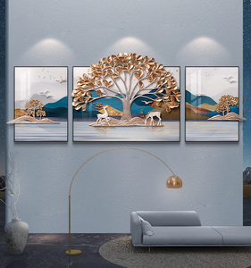 Poster artistico in resina 3D Relife con cornice in lega di alluminio per decorare le pareti del <span class=keywords><strong>soggiorno</strong></span> - Product Image 5