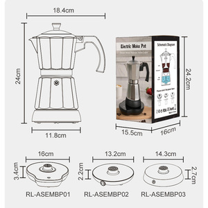 Điện <span class=keywords><strong>espresso</strong></span> Ý cà phê Nồi điện <span class=keywords><strong>Moka</strong></span> nồi Cuba cà phê <span class=keywords><strong>Maker</strong></span> xách tay <span class=keywords><strong>Espresso</strong></span> các nhà sản xuất - Product Image 6