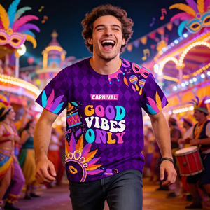 Camisetas Personalizadas para Eventos de Carnaval, Sublimación en Poliéster, Camiseta para Personal de Carnaval, Maratón, Trail Running, Secado Rápido - Product Image 1