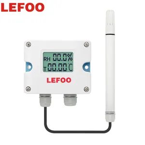 LEFOO เซ็นเซอร์วัดความชื้นและอุณหภูมิหน้าจอ LCD,สำหรับ HVAC