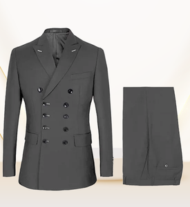 Venta al por mayor por encargo negro mejores marcas boda hombres trajes 2 piezas - Product Image 5