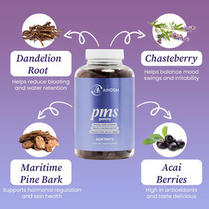 Gummies de vitamines PMS de qualité supérieure, pectine, soulage le stress, les sautes d'humeur, gummies pour femmes, favorise l'équilibre hormonal, gummies PMS - Product Image 3