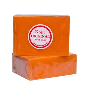 Sabonete kojic ácido natural e artesanal, sabonete de banheiro para clareamento e limpo, com etiqueta privada, para corpo e rosto