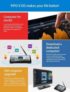 CPU Máy Tính Mini PiPo X10S Mới Nhất J4105 6G <span class=keywords><strong>RAM</strong></span> 64G ROM Wins10 Máy Tính Mini Intel - Product Image 6