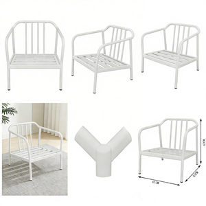 Juego de Sofás de Aluminio de Lujo <span class=keywords><strong>para</strong></span> Exteriores con Cojines Premium, Resistentes a la Intemperie, <span class=keywords><strong>para</strong></span> Patio - Product Image 3