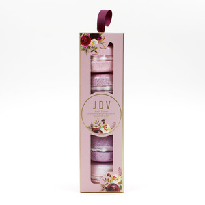 Bain de macarons bio de luxe faits à la main d'OEM pour le bain de bombe Ensemble de cadeau marque de distributeur de bain d'enfants effervescents pour les grossistes - Product Image 3