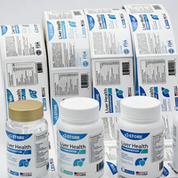 Étiquettes autocollantes en rouleau personnalisées de haute qualité, imperméables, pour l'emballage de flacons de médicaments, impression en gros
