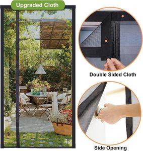 Side mở Fly Màn hình ban công cửa rèm từ sợi thủy tinh Net Patio cửa côn trùng lưới - Product Image 4