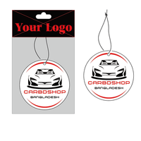 Diffuseur d'air ambiant suspendu à double impression personnalisé avec logo papier pour voiture désodorisant pour bmw