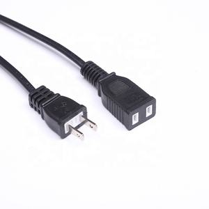 OEM 일본 PSE 2 핀 <span class=keywords><strong>AC</strong></span> 전기 플러그 전원 코드 연장 선 2X0.75mm2 조명 케이블 - Product Image 3