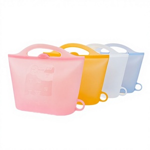 Wayhive Siliconen Reistas voor Babyfles Sterilisatie, Magnetron Stoom voor Borstkolven en Speen, Afgesloten Roze/Geel/Blauw - Product Image 1