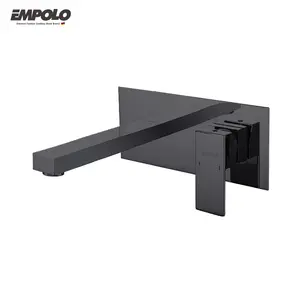Empolo Faucet Basin Faucets Bathroom Wash Basin Mixer tap Concealed Wall Mounted Brass Single Hole Single Handle Hot And Cold
