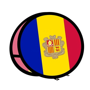 Publicité portable impression personnalisée événement sportif Logo personnalisé extérieur Andorra cercle Pop-Up cadre bannière - Product Image 1