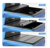 Zolionwil Housse de benne pliante imperméable pour Ford Ranger 2017 2018 Quad Hard 3 plis pour camion de 5 pieds 2019-2023