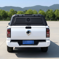 Bâche de benne robuste pour pick-up, monobloc soudé, porte simple, toit rigide étanche en acier laminé pour plateau de chargement de pick-up