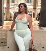 Ensemble 2 pièces sur mesure pour femmes, short de yoga en nylon et élasthanne extensible dans quatre directions, respirant et à séchage rapide