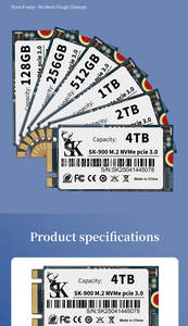 M.<span class=keywords><strong>2</strong></span> محرك أقراص الحالة الصلبة الجديد PCIe NVMe Mini sd لسعات أجهزة الكمبيوتر المحمولة بجهاز كمبيوتر محمول GB وgb وgb وnvme/NGFF ثنائي المنافذ SSD - Product Image 6