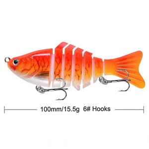 Señuelos de Pesca Articulados de 7 Segmentos Impresos en 3D, de 10cm y 15.5g, para Pesca en Agua Salada y Dulce, Venta al Por Mayor - Product Image 4