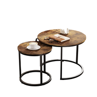 Tables basses modernes minimalistes rondes en métal, tables d'appoint pour le salon, vente chaude