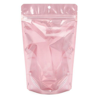 Pochette personnalisée refermable avec fermeture éclair, sachets d'emballage alimentaire anti-odeur avec fenêtre transparente