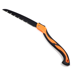 Folding Saw 210mm Blade High Carbon Steel Orange Black Handle Garden Pruning Tool - Product Image 2