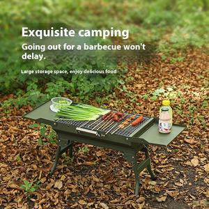 Fabricant professionnel de gril de <span class=keywords><strong>barbecue</strong></span> en acier inoxydable <span class=keywords><strong>Barbecue</strong></span> à charbon de bois ignifuge portable pour camping en plein air - Product Image 4