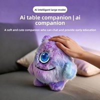 Peluche interactive intelligente à commande vocale avec yeux LED, compagnon émotionnel, robot, animal de compagnie électronique, vocalisation musicale